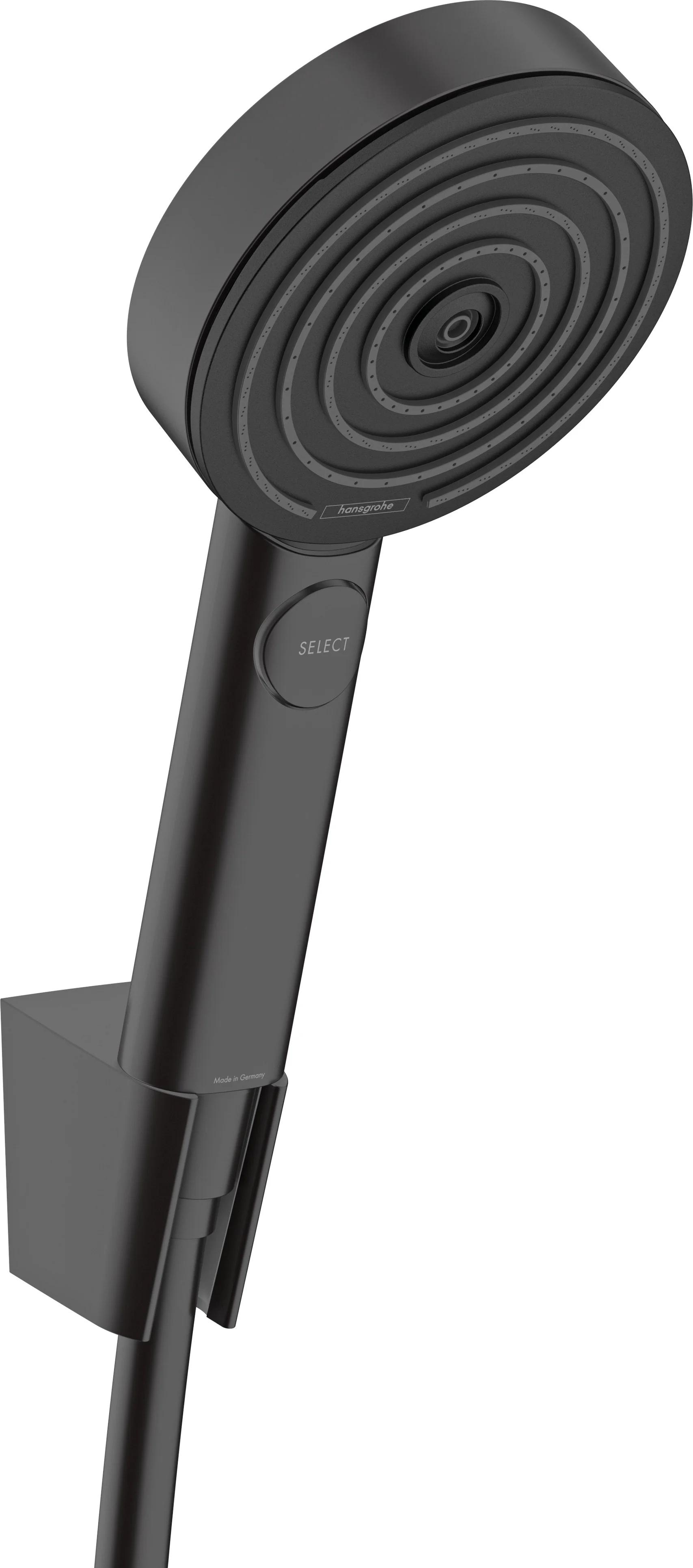 Hansgrohe Pulsify Select S Brausehalterset 105 3jet Relaxation EcoSmart mit Brauseschlauch 160 cm, Mattschwarz