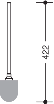 WC-Bürste Ser 805, Stiel edst. für 805.20.200, 162.20.100XA