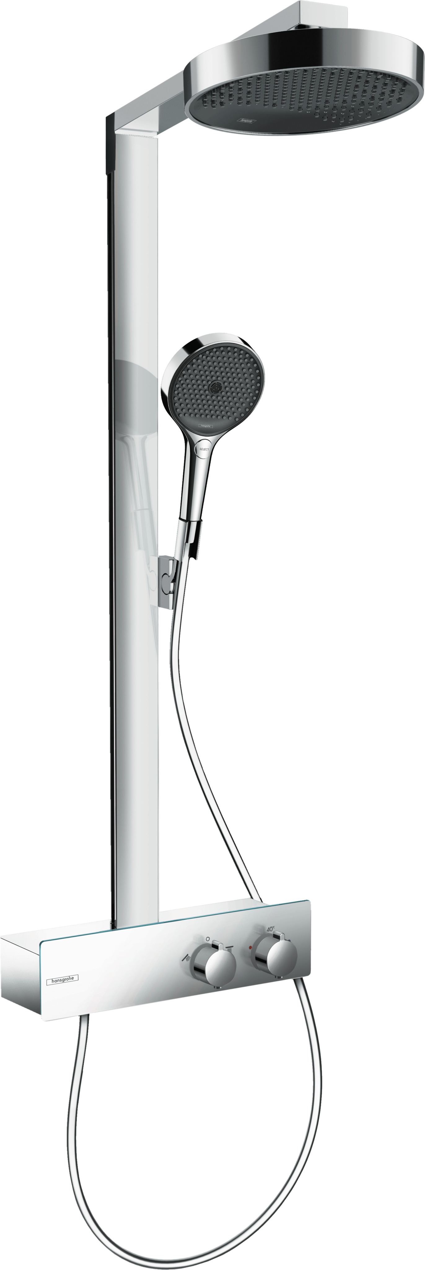 Rainfinity Showerpipe 250 1jet EcoSmart mit ShowerTablet 350 Chrom