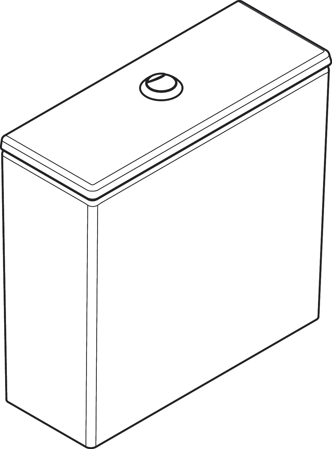 Hansgrohe EluPura Original Q Aufsatzspülkasten, Weiß