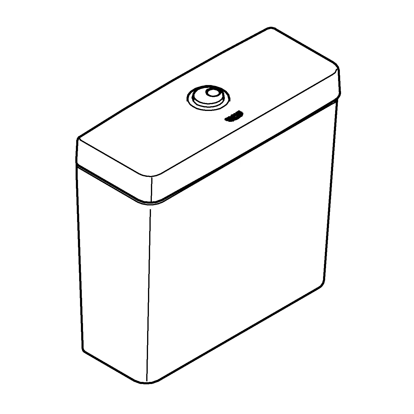 Aufsatzspülkasten Essence 39579, Anschluss von unten, Zulauf und Ablauf verdeckt, aus Sanitärkeramik, alpinweiß Aufsatzspülkasten Essence 39579, Anschluss von unten, Zulauf und Ablauf verdeckt, aus Sanitärkeramik, alpinweiß