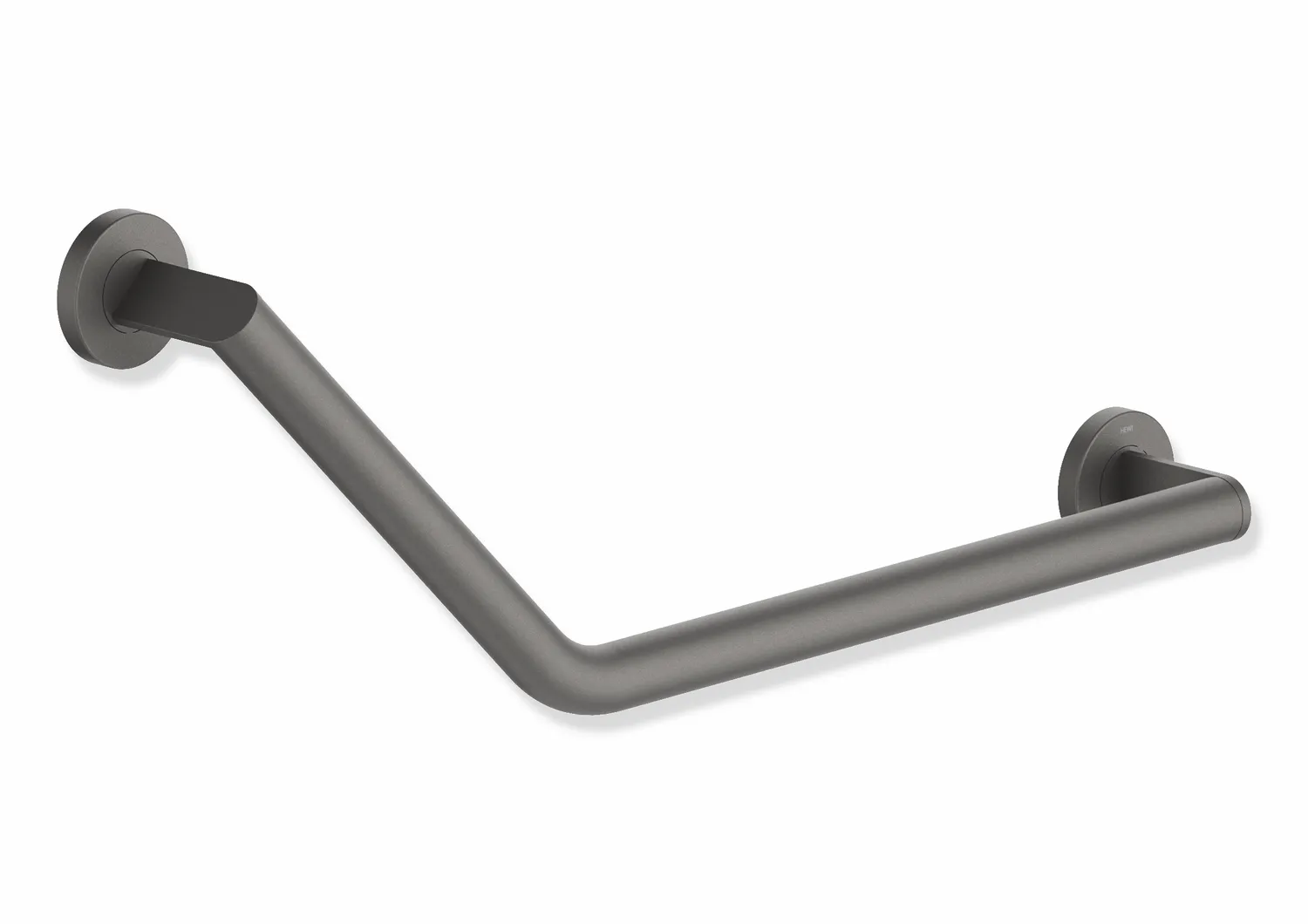 HEWI Winkelgriff System 900, Edelstahl, pulverbeschichtet, Achsmaße 620 mm und 283 mm, Winkel 135°, HEWI Farbe SC (Dunkelgrau Perlglimmer tiefmatt) HEWI Winkelgriff System 900, Edelstahl, pulverbeschichtet, Achsmaße 620 mm und 283 mm, Winkel 135°, HEWI Farbe SC (Dunkelgrau Perlglimmer tiefmatt)