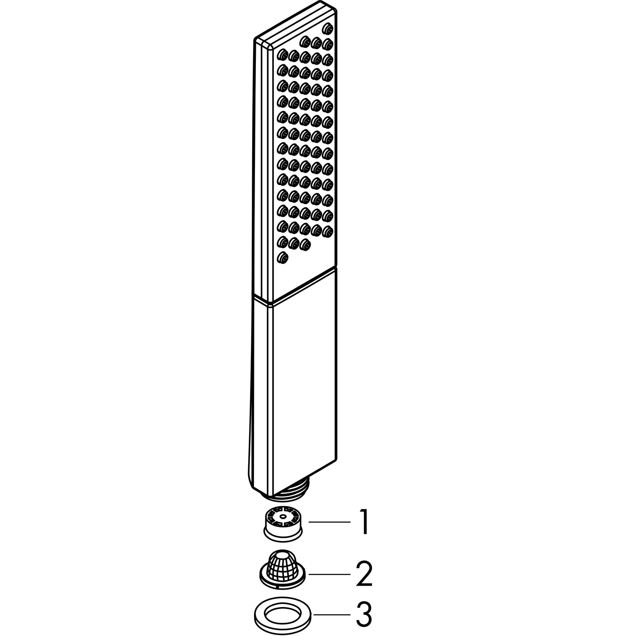 Hansgrohe Rainfinity Handbrause 1jet EcoSmart, 100 mm Brausekopfgröße, mattweiß, 9 l/min Durchfluss