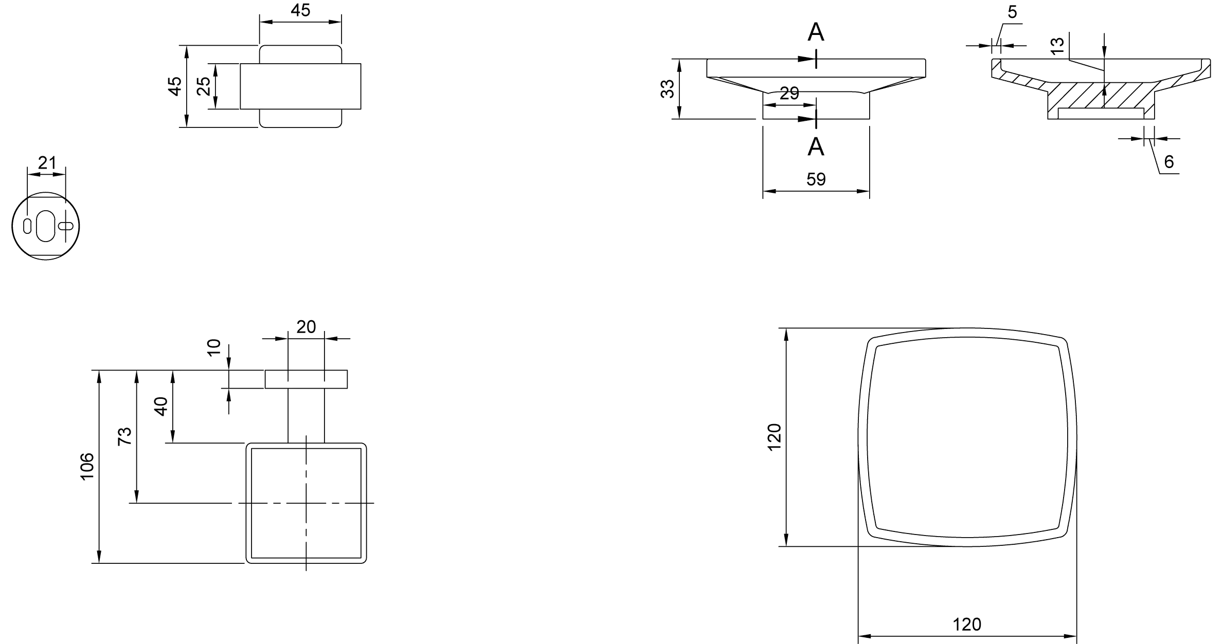 Villeroy & Boch Seifenhalter „Elements-Striking“, Befestigung verdeckt Villeroy & Boch Seifenhalter „Elements-Striking“, Befestigung verdeckt