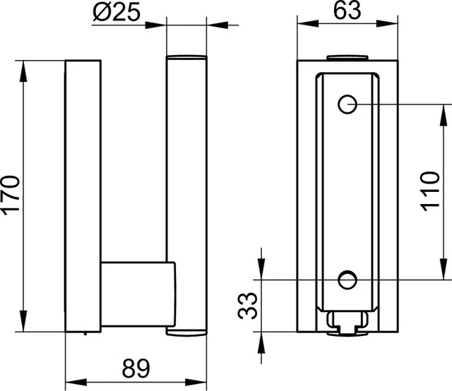 KEUCO Plan Care Wandplatte mit Papierhalter passend zu 34903 verchromt KEUCO Plan Care Wandplatte mit Papierhalter passend zu 34903 verchromt