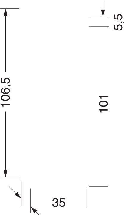 repaBAD Seitenschrank „Base“ 350 × 1060 × 350 mm in Eiche Classic