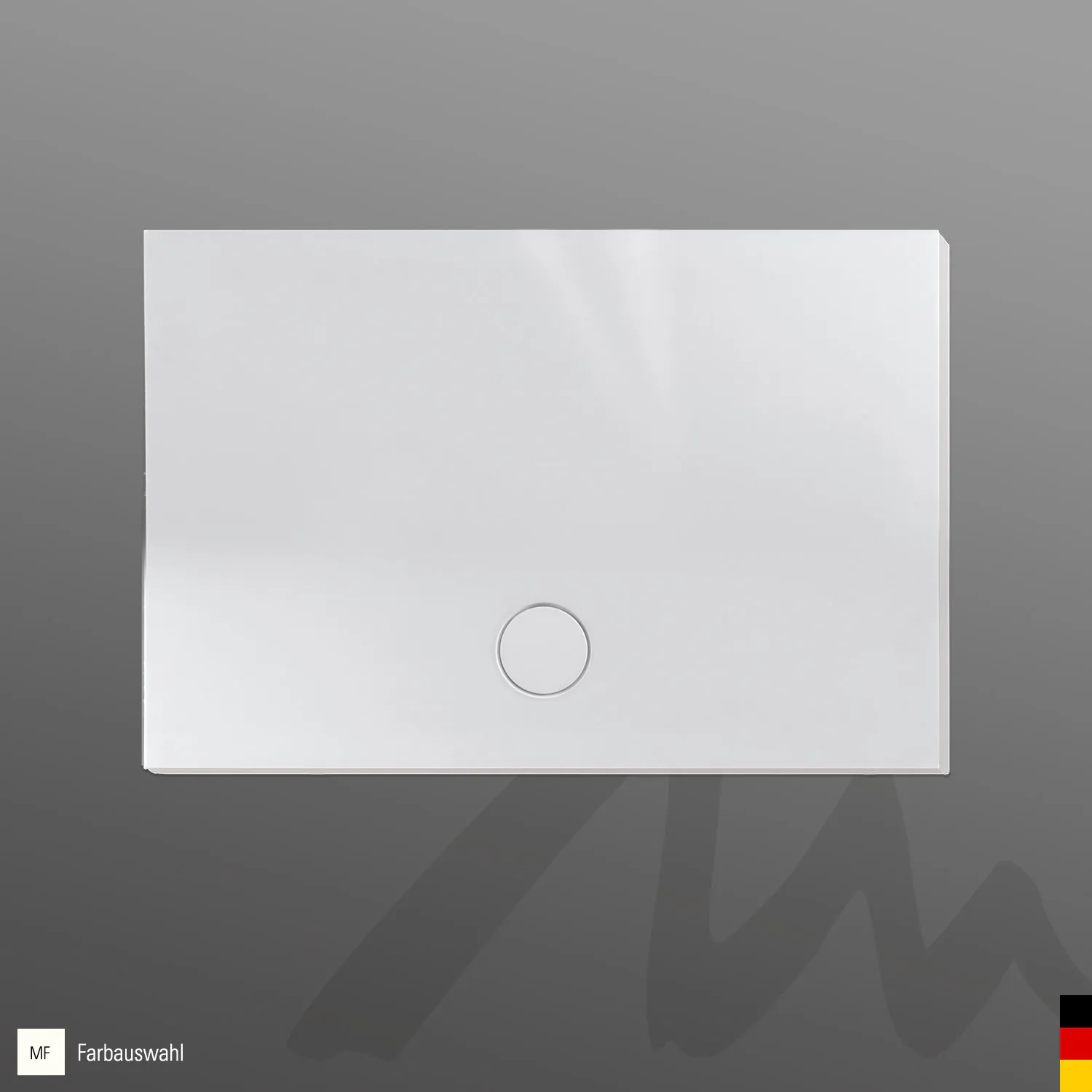 Mauersberger Duschwanne „davisi“ 1300 × 900 mm in Reinweiß (matt)