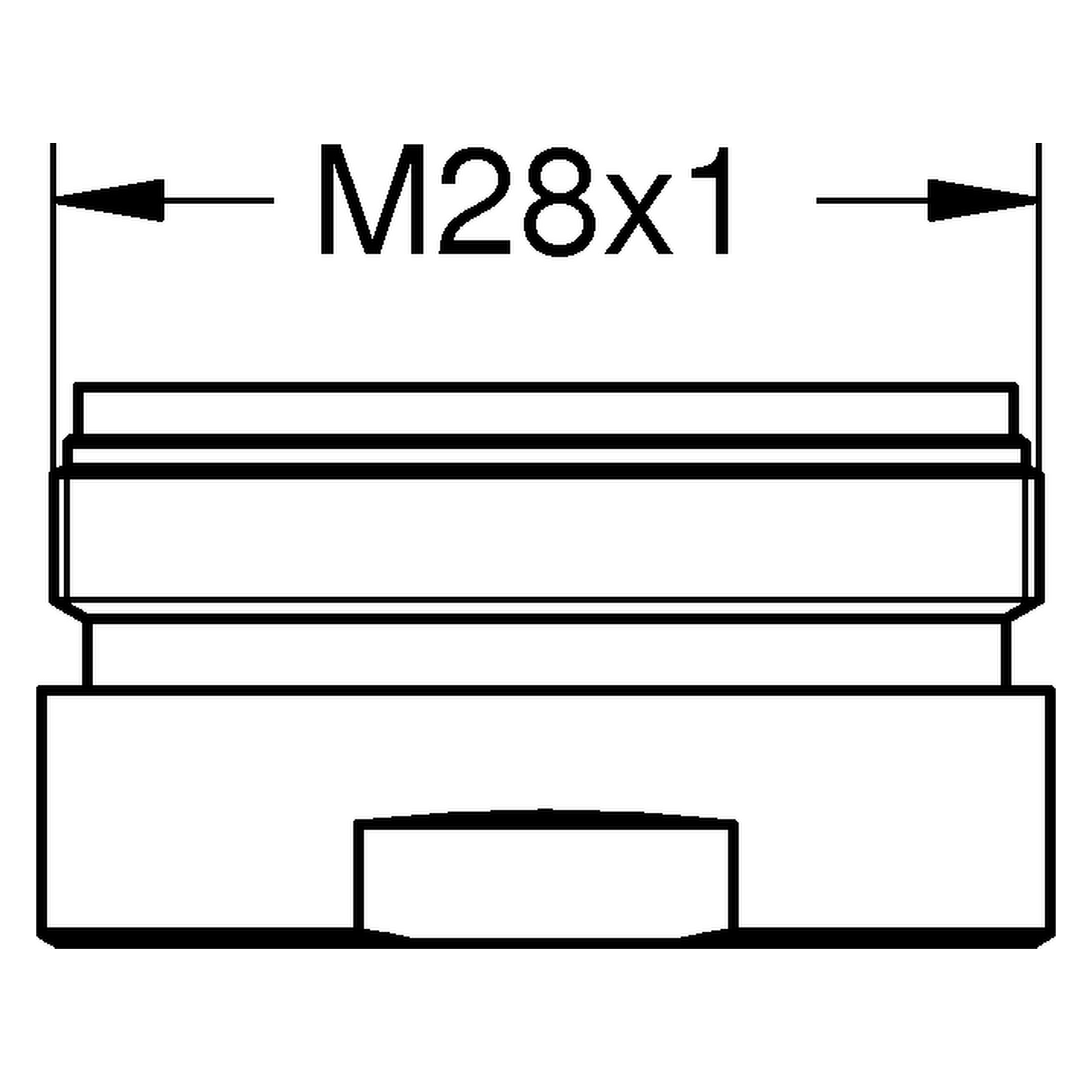 Mousseur 13263, für Red, Außengewinde M 28 × 1, 7,5 - 9,0 l/min bei 3 bar, Heißwasser-Strahlregler, chrom
