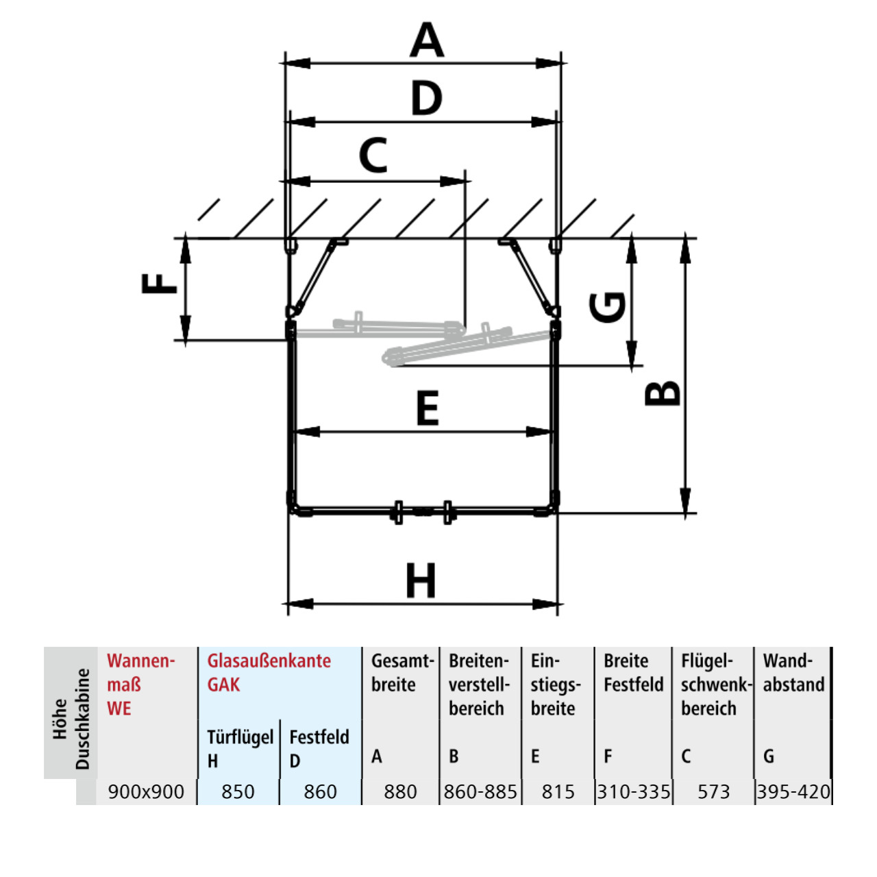 Kermi Duschdesign U-Form-Duschkabine Pendel-Falttüren mit Festfeldern / Festfeld für Nische und Ecke „LIGA“, Drehtür zweiteilig Profile Silber Hochglanz, BV: 860 - 885 mm H: 1850 mm Kermi Duschdesign U-Form-Duschkabine Pendel-Falttüren mit Festfeldern / Festfeld für Nische und Ecke „LIGA“, Drehtür zweiteilig Profile Silber Hochglanz, BV: 860 - 885 mm H: 1850 mm