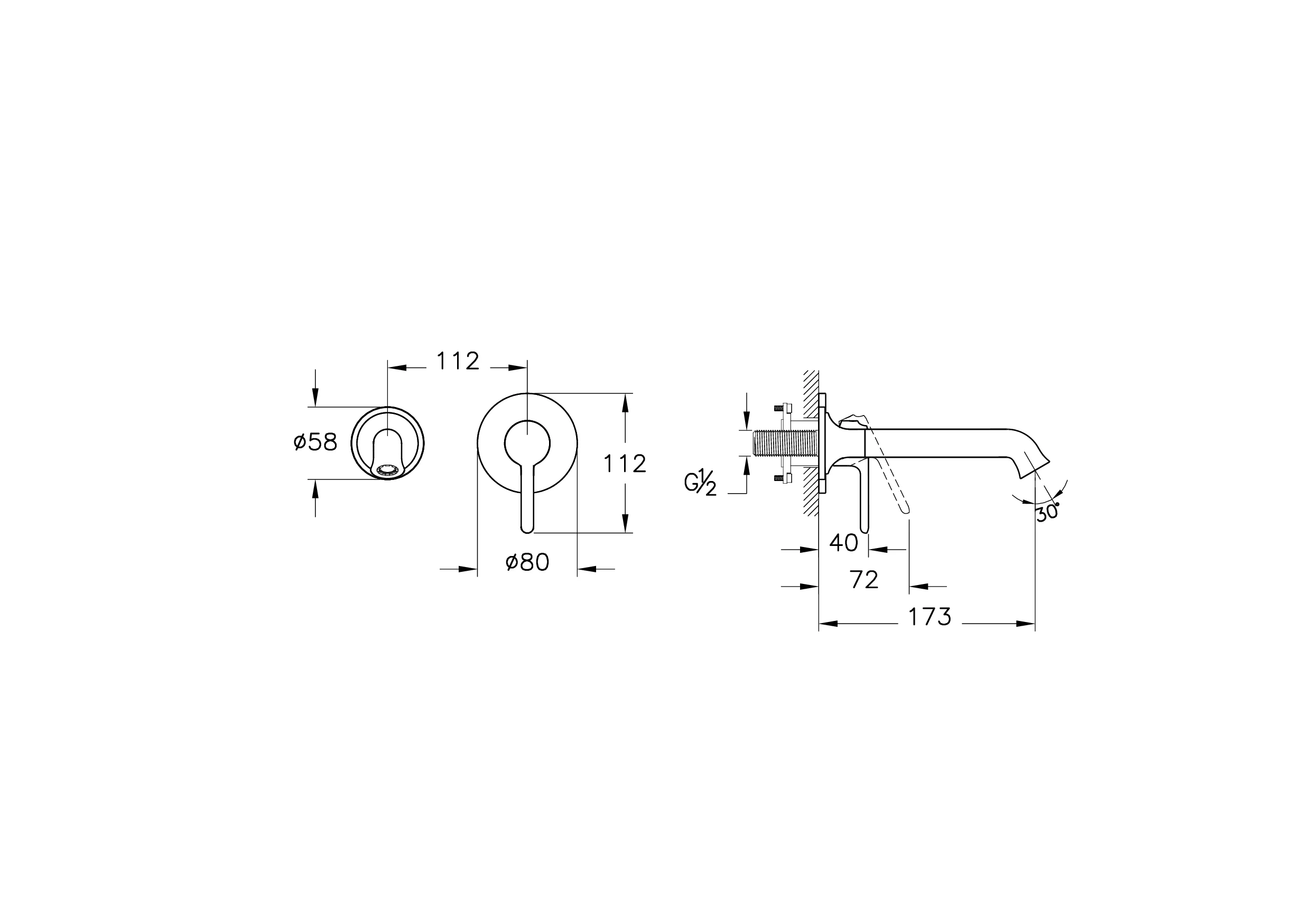 VitrA Origin Classic Einhebel-Waschtischmischer Chrom Unterputzmontage Fertigset 173 mm Ausladung VitrA Origin Classic Einhebel-Waschtischmischer Chrom Unterputzmontage Fertigset 173 mm Ausladung
