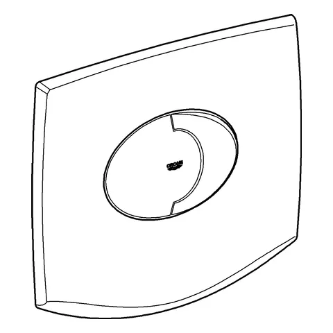 Grohe WC-Betätigung Chiara/Sentosa 38540, 2-Mengen- und Start & Stopp-Betätigung, 203 x 185 mm, waagerechte Montage, chrom Grohe WC-Betätigung Chiara/Sentosa 38540, 2-Mengen- und Start & Stopp-Betätigung, 203 x 185 mm, waagerechte Montage, chrom