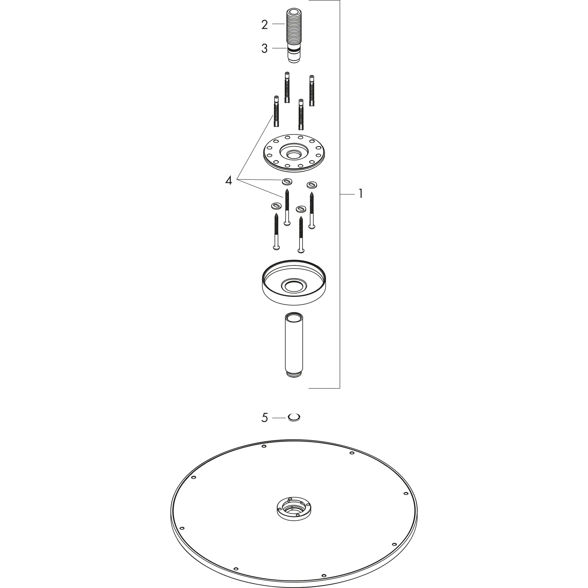 Kopfbrause 350 1jet Axor chrom Deckenmontage Kopfbrause 350 1jet Axor chrom Deckenmontage