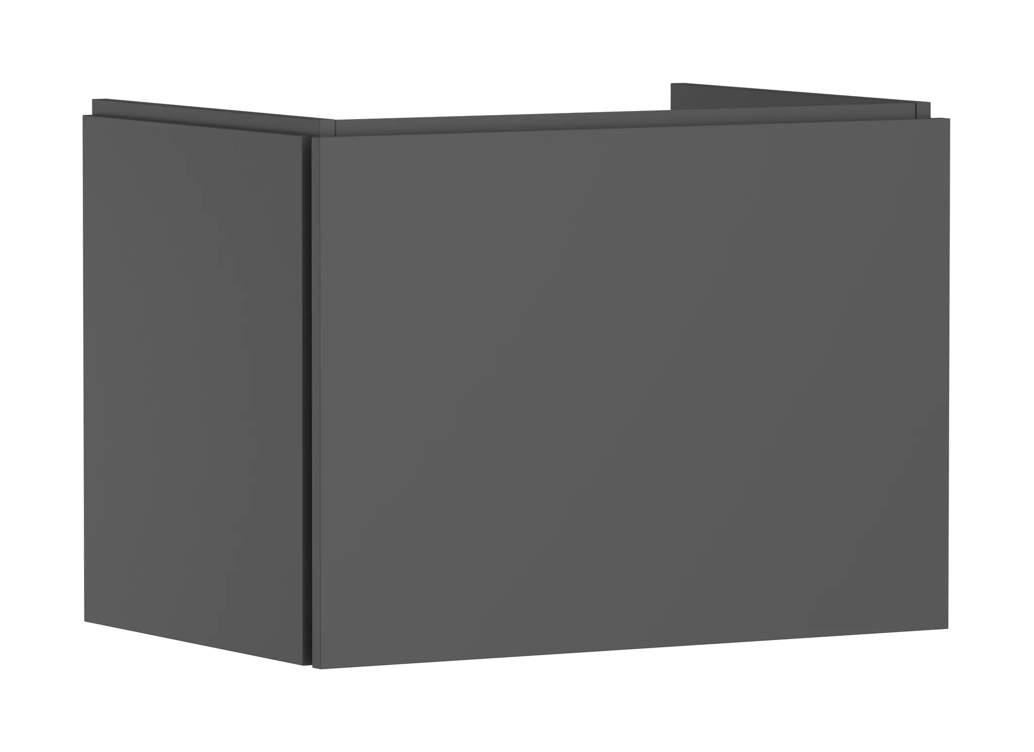 Hansgrohe Waschtischunterschrank Xilesa E, Schiefergrau Matt, 680 x 470 mm, 1 Schubkasten, Vollauszug, SoftClose, vormontiert Hansgrohe Waschtischunterschrank Xilesa E, Schiefergrau Matt, 680 x 470 mm, 1 Schubkasten, Vollauszug, SoftClose, vormontiert
