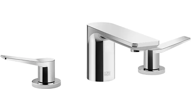 Waschtisch-Dreilochbatterie mit Ablaufgarnitur LISSÉ Chrom 20713845 Waschtisch-Dreilochbatterie mit Ablaufgarnitur LISSÉ Chrom 20713845