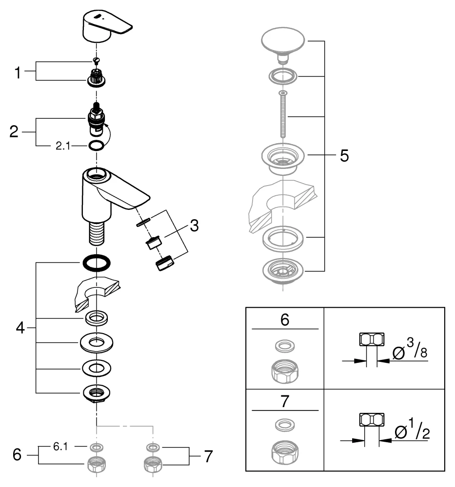 Standventil BauEdge 20421_1, XS-Size, Einlochmontage, Keramik-Oberteil 1/2″, 90°, EcoJoy Mousseur 5,7 l/min, chrom Standventil BauEdge 20421_1, XS-Size, Einlochmontage, Keramik-Oberteil 1/2″, 90°, EcoJoy Mousseur 5,7 l/min, chrom