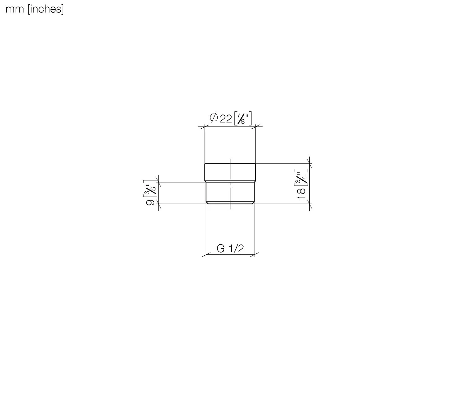 Dornbracht Adapter für Brauseabgang SERIENNEUTRAL Gold gebürstet PVD 3/8" x 1/2" Dornbracht Adapter für Brauseabgang SERIENNEUTRAL Gold gebürstet PVD 3/8" x 1/2"