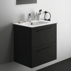 Ideal Standard i.life A Möbelpaket mit Waschtisch 64cm und Unterschrank Carbongrau matt