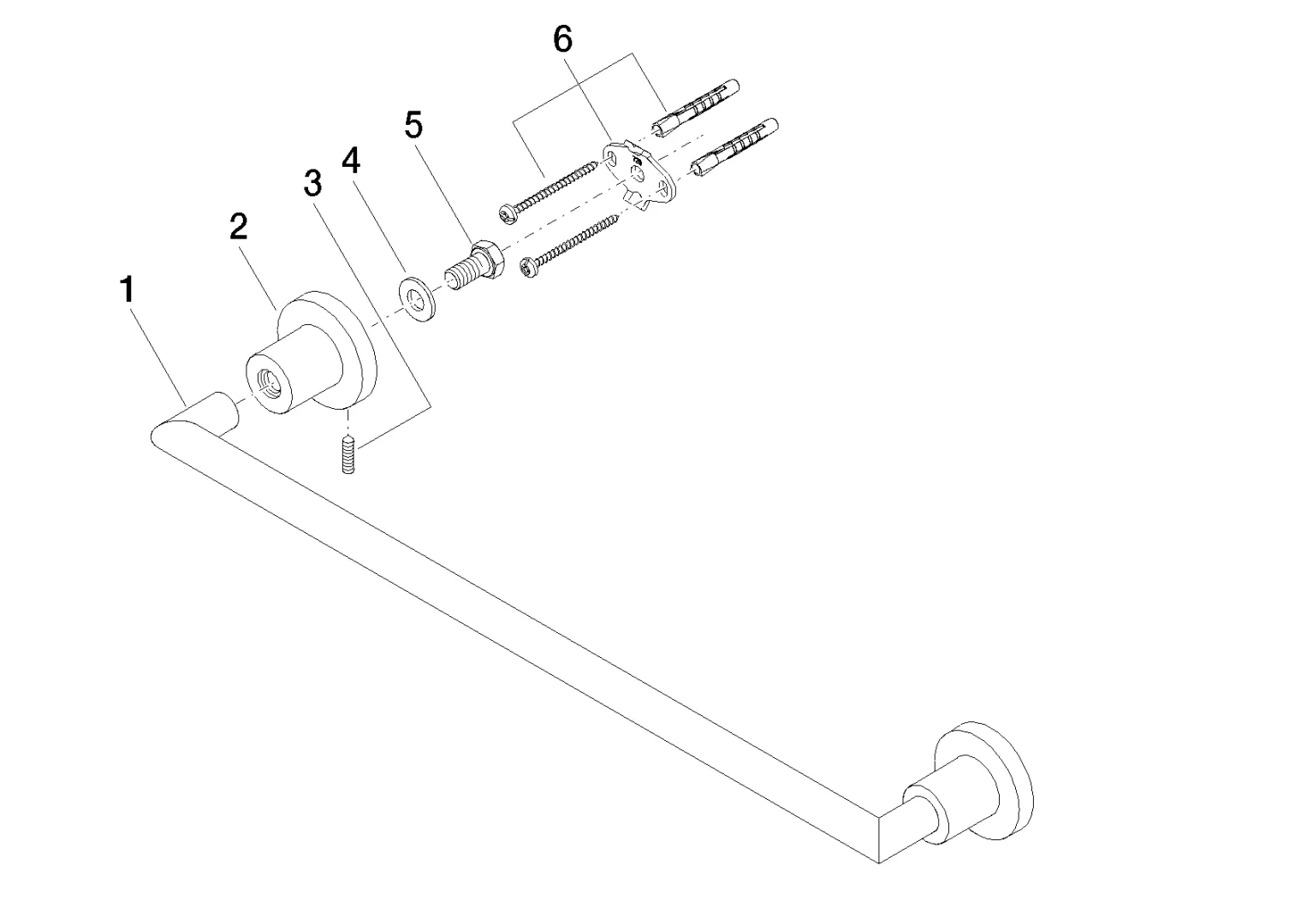 Badetuchhalter TARA Chrom 83045892