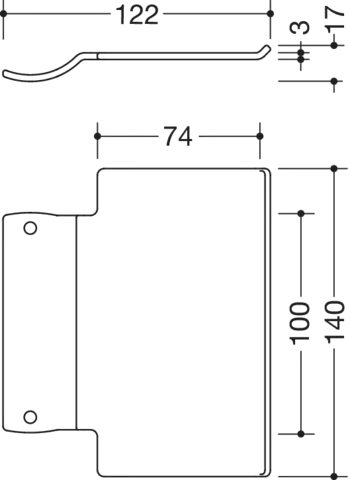 HEWI Ablage „Serie 802 LifeSystem“ in 12,2 × 1,6 × 12,2 cm HEWI Ablage „Serie 802 LifeSystem“ in 12,2 × 1,6 × 12,2 cm