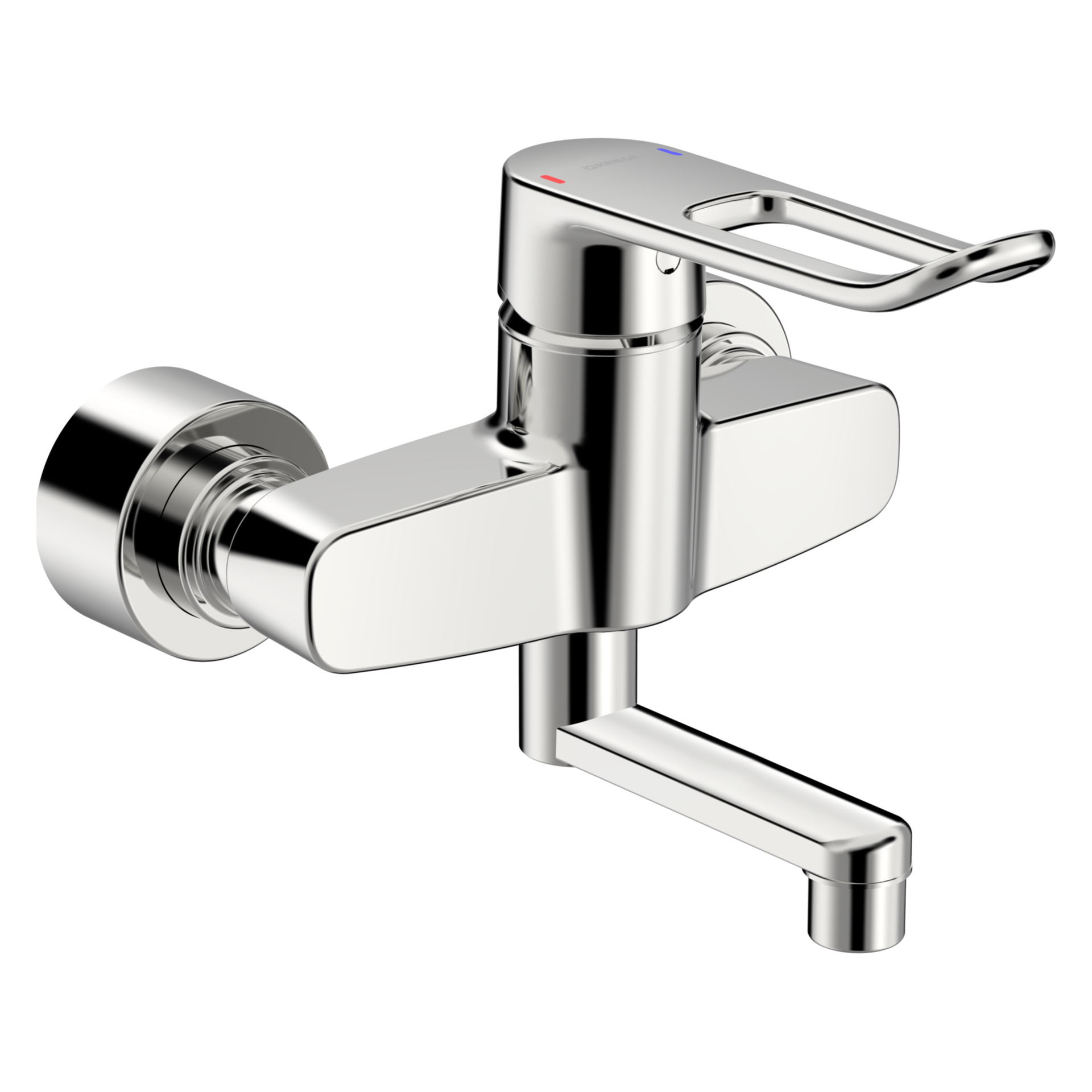 Einhand-Waschtischarmatur Bedienungshebel lang „Clinica“ Ausladung 177 mm in Chrom Einhand-Waschtischarmatur Bedienungshebel lang „Clinica“ Ausladung 177 mm in Chrom