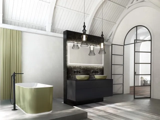 Villeroy & Boch Aufsatzwaschtisch aus TitanCeram „Artis“ ⌀ 430 mm in Sage Green Villeroy & Boch Aufsatzwaschtisch aus TitanCeram „Artis“ ⌀ 430 mm in Sage Green