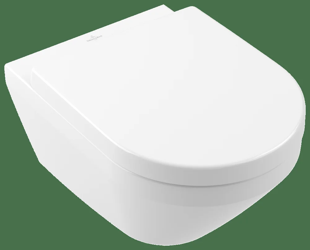 Villeroy & Boch Architectura 4694C0, Tiefspül-WC wandhängend, Rund, Weiß Alpin AntiBac CeramicPlus