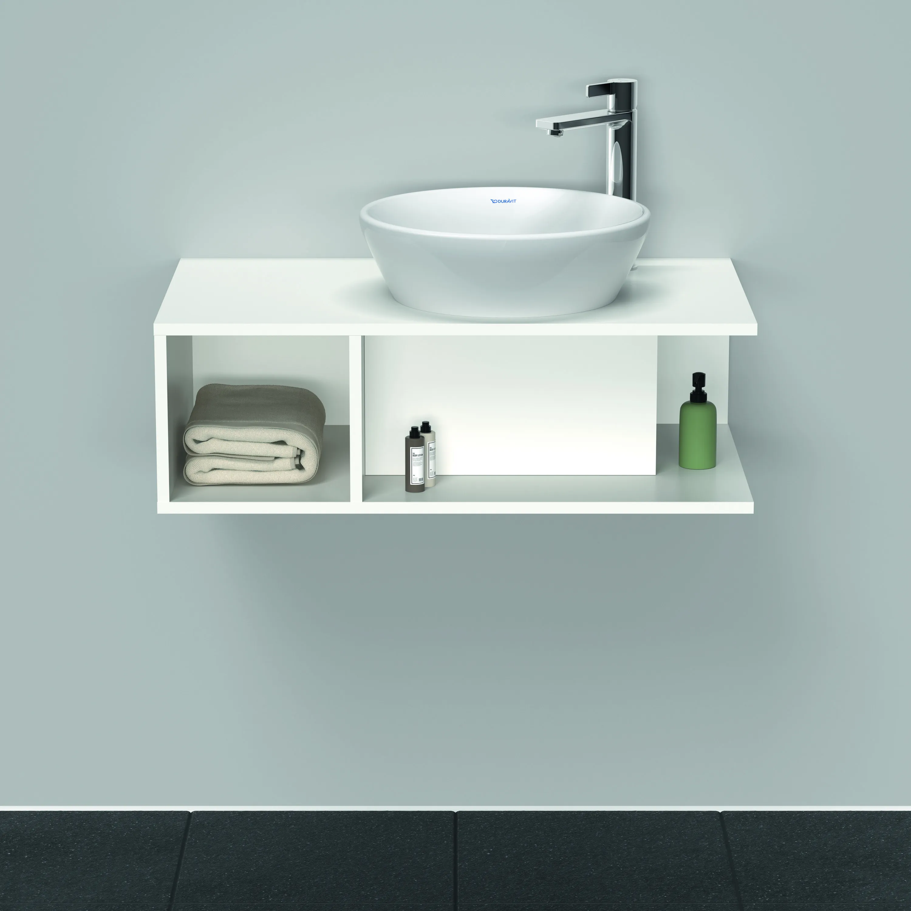 Duravit Waschtischunterschrank wandhängend „D-Neo“ 80 × 26 × 48 cm Weiß Matt