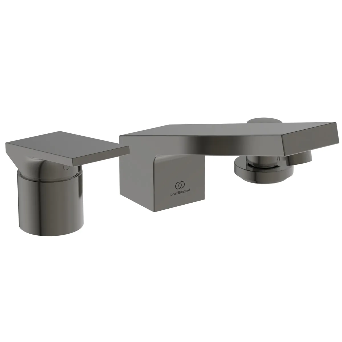 Ideal Standard 4-Loch-Badearmatur Extra mit Handbrause, Serie: Extra, Farbe: Magnetic Grey