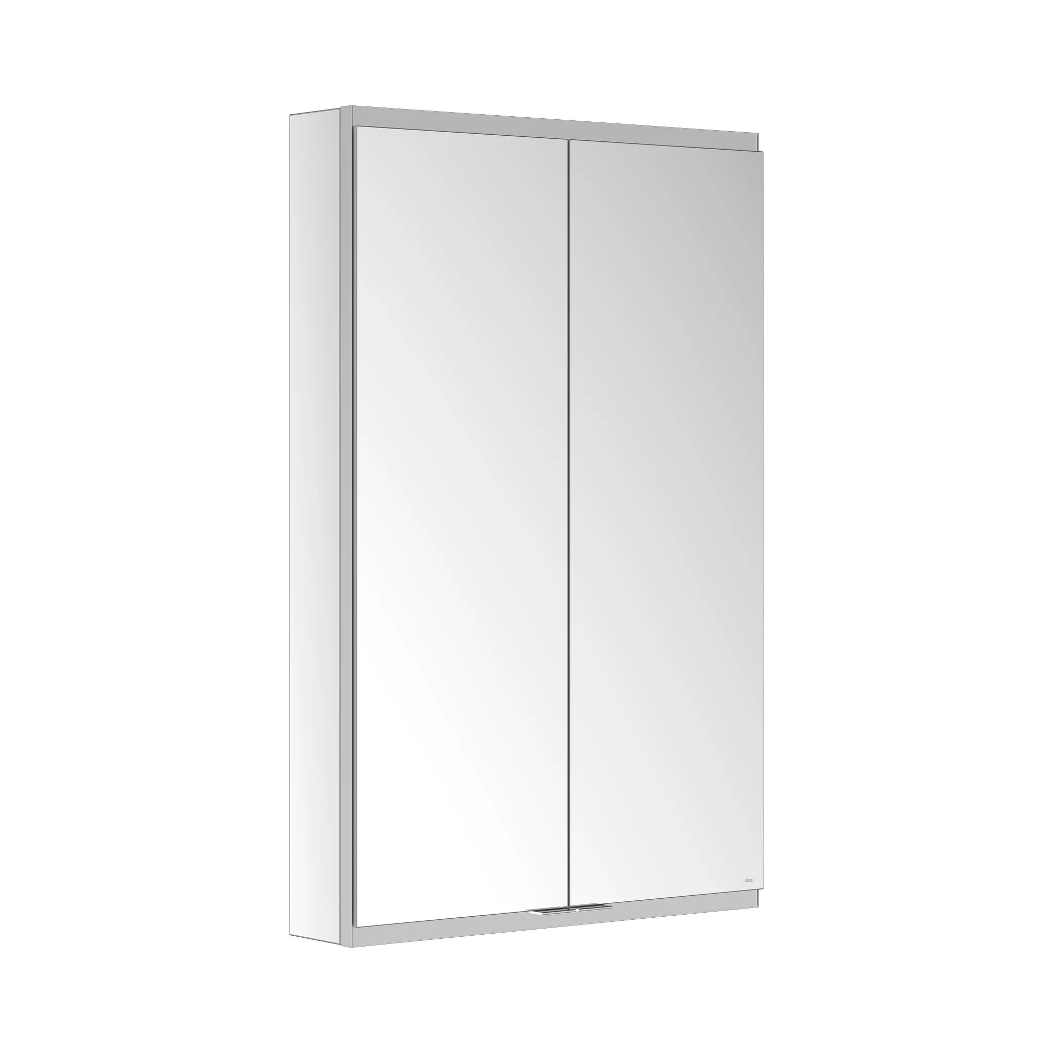 KEUCO Royal Modular 2.0 Spiegelschrank unbeleuchtet Wandvorbau, 2 Steckdosen, 600 x 900 x 120 mm, silber-eloxiert