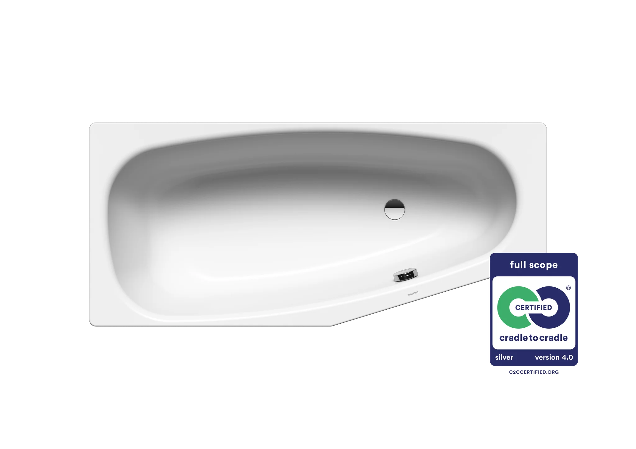 Kaldewei MINI RECHTS Badewanne, 1570x700 mm, alpinweiß, MADE IN GERMANY