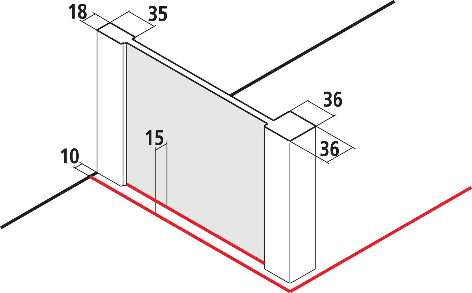 Kermi Duschdesign Walk-In-Duschkabine mit variabler Stabilisierung (Wand / Decke) links „WALK-IN XB“ Glas Klar, Profile Schwarz Soft (RAL 9005), BV: 780 - 800 mm WE: 790 - 810 mm H: 2000 mm Kermi Duschdesign Walk-In-Duschkabine mit variabler Stabilisierung (Wand / Decke) links „WALK-IN XB“ Glas Klar, Profile Schwarz Soft (RAL 9005), BV: 780 - 800 mm WE: 790 - 810 mm H: 2000 mm