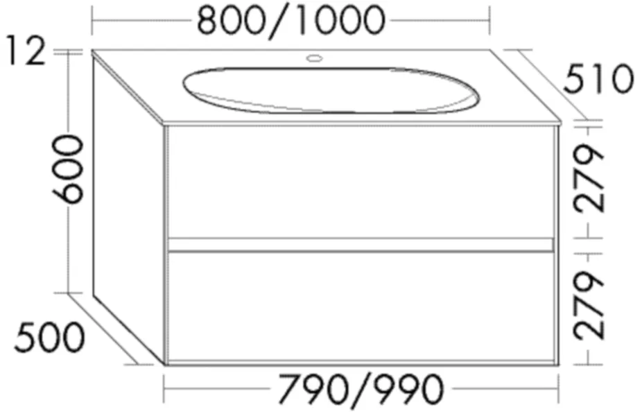 burgbad Waschtischunterschrank „rc40Solitaire“ in Eiche Schwarz burgbad Waschtischunterschrank „rc40Solitaire“ in Eiche Schwarz