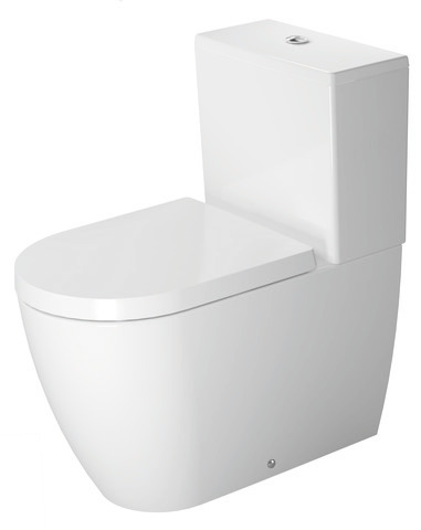 Stand-WC Kombi ME by Starck 650 mm Tiefspüler, fürSPK, Abg.vario, weiß