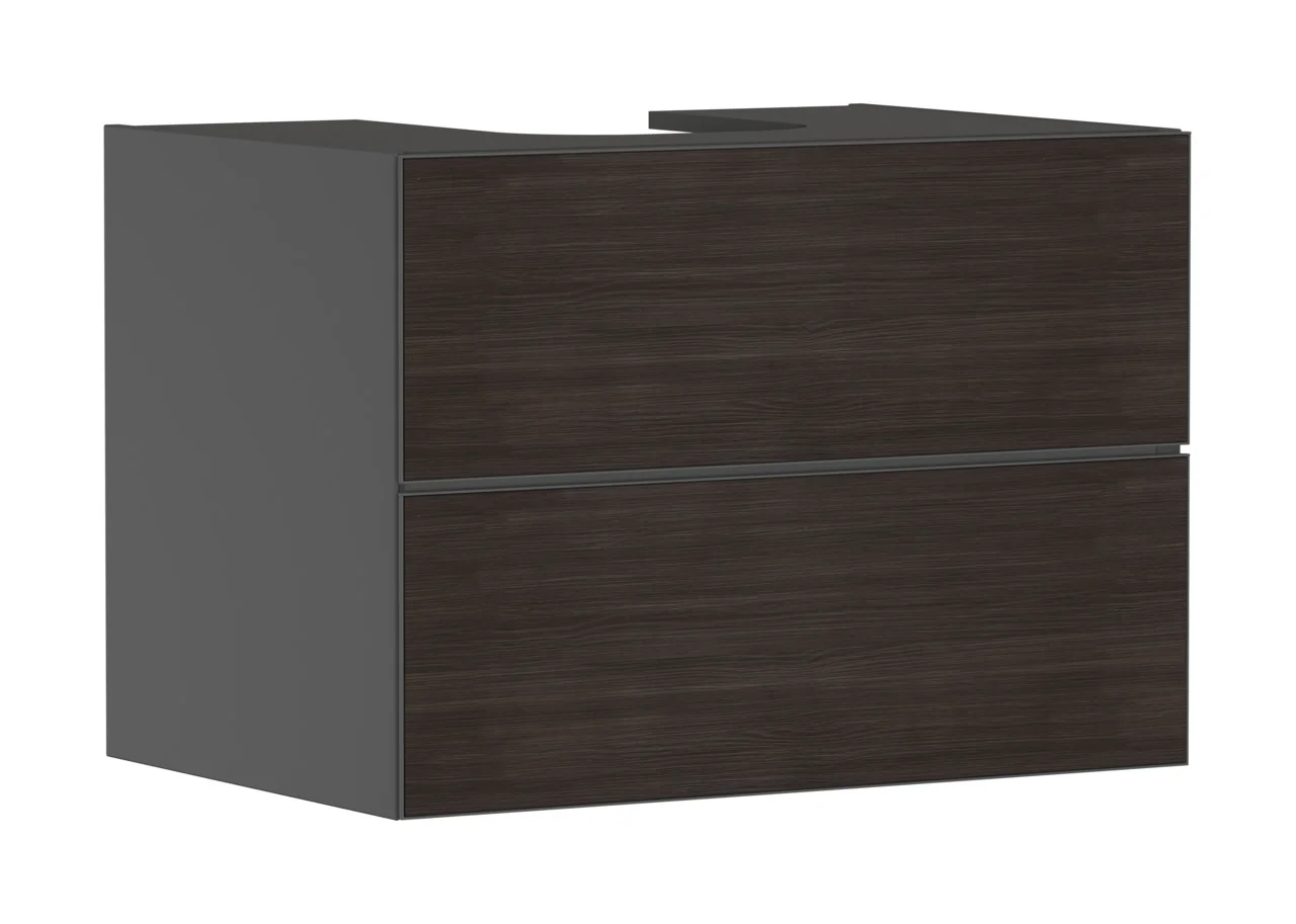 Hansgrohe Xevolos E Waschtischunterschrank Schiefergrau Matt 780/550 mm mit 2 Schubkästen für Konsole Hansgrohe Xevolos E Waschtischunterschrank Schiefergrau Matt 780/550 mm mit 2 Schubkästen für Konsole