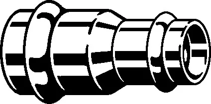 Viega Installationsmaterial „Sanpress“ 9778.1 in 15 × 10 mm Rotguss Viega Installationsmaterial „Sanpress“ 9778.1 in 15 × 10 mm Rotguss