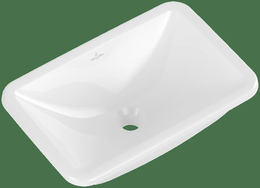 Villeroy & Boch Loop & Friends Einbauwaschbecken 510x340mm, Rechteck, mit Überlauf, Weiß Alpin