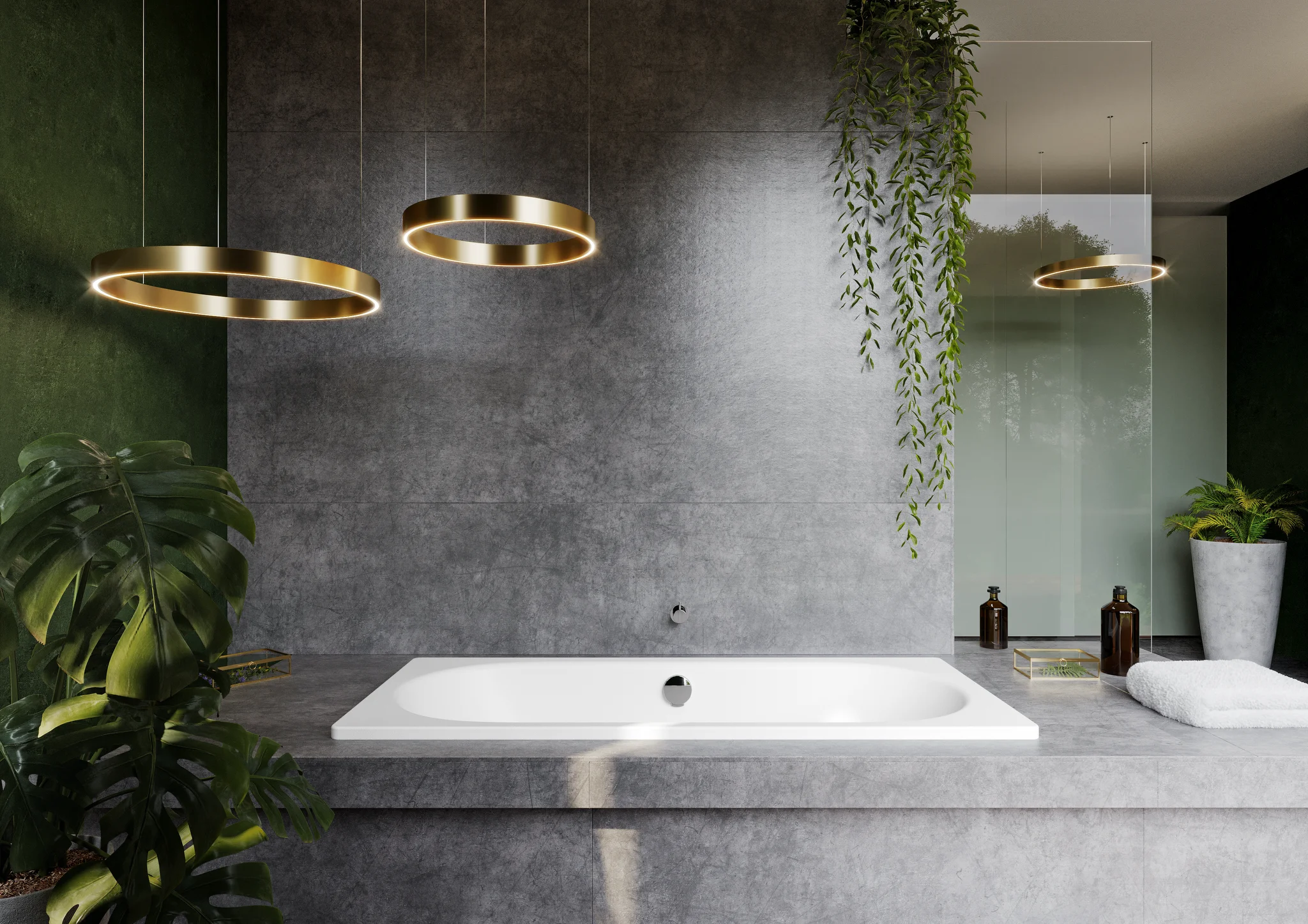 Kaldewei CLASSIC DUO Badewanne, 1700x700 mm, pergamon, Perl-Effekt, mit Griffloch