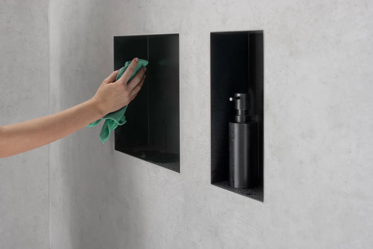Hansgrohe XtraStoris Minimalistic Wandnische rahmenlos 300x300x100 mm Mattschwarz Hansgrohe XtraStoris Minimalistic Wandnische rahmenlos 300x300x100 mm Mattschwarz