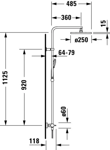 Duravit Duschsystem „Serie B.1“ Duravit Duschsystem „Serie B.1“