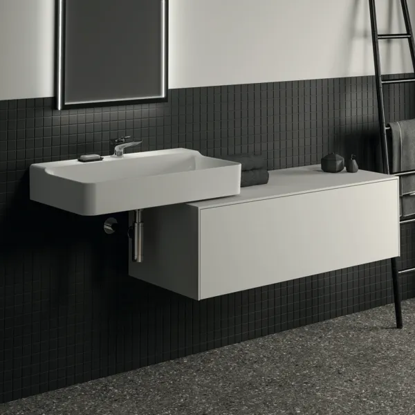 Ideal Standard Waschtischunterschrank „Conca“ 120,2 × 37 × 50,5 cm Weiß matt lackiert