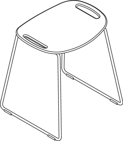 HEWI Hocker 48,9 × 42,8 cm HEWI Hocker 48,9 × 42,8 cm