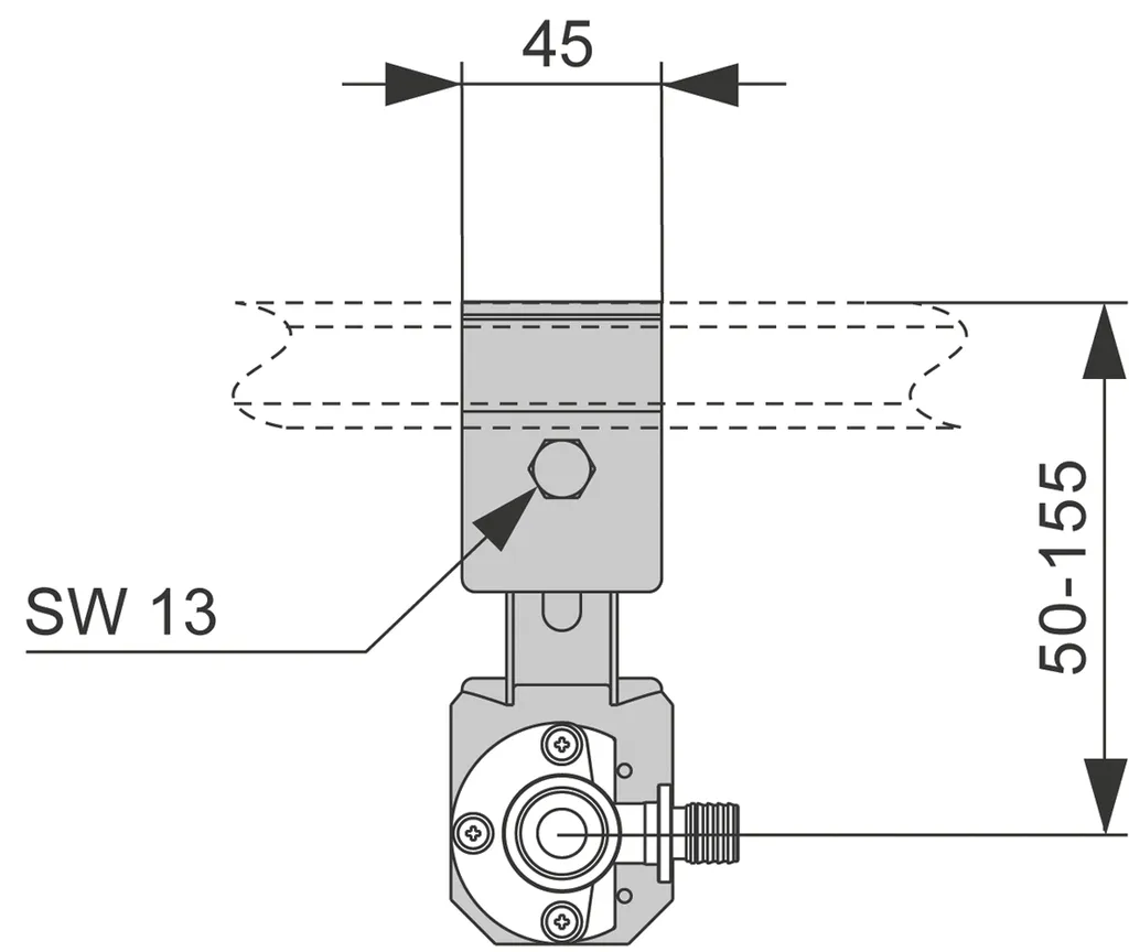 TECEprofil Armaturenanschluss ohne Wandscheibe TECEprofil Armaturenanschluss ohne Wandscheibe