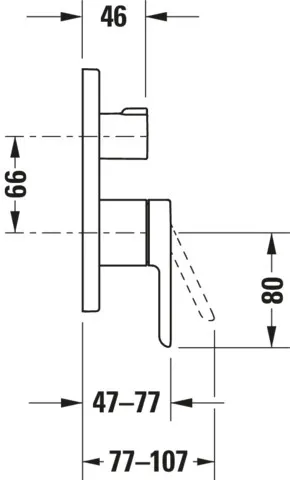 Duravit Einhand-Unterputz-Armatur „Serie C.1“ in Chrom Duravit Einhand-Unterputz-Armatur „Serie C.1“ in Chrom