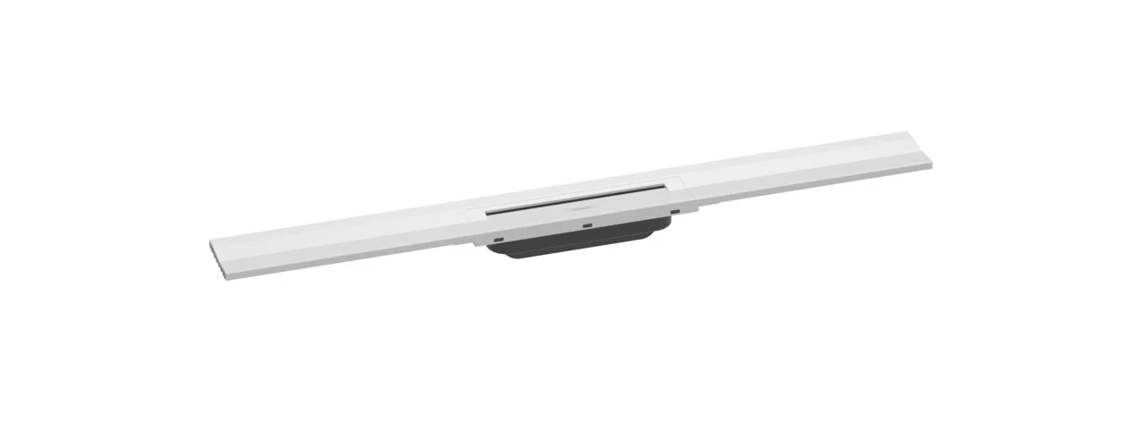 Hansgrohe RainDrain Flex Duschrinne 800 mm, wandangebunden, höhenverstellbar, Edelstahl V2A, bis zu 60 l/min Ablaufleistung