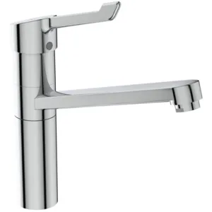 Küchenarmatur Ceraflex, mit Klinikhebel, mit hohem Rohrauslauf, Ausladung 222mm, Chrom Küchenarmatur Ceraflex, mit Klinikhebel, mit hohem Rohrauslauf, Ausladung 222mm, Chrom