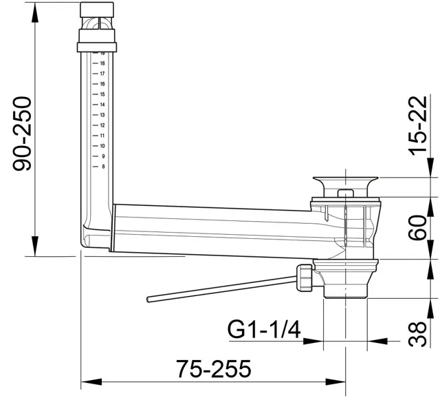 Armaturenzubehör Ab- und Überlaufgarnitur CLOU für EHM mit Zugstange verchromt Armaturenzubehör Ab- und Überlaufgarnitur CLOU für EHM mit Zugstange verchromt