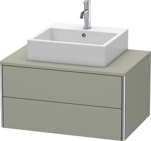 Duravit Waschtischunterschrank wandhängend „XSquare“ 80 × 40 × 54,8 cm Steingrau Seidenmatt Duravit Waschtischunterschrank wandhängend „XSquare“ 80 × 40 × 54,8 cm Steingrau Seidenmatt