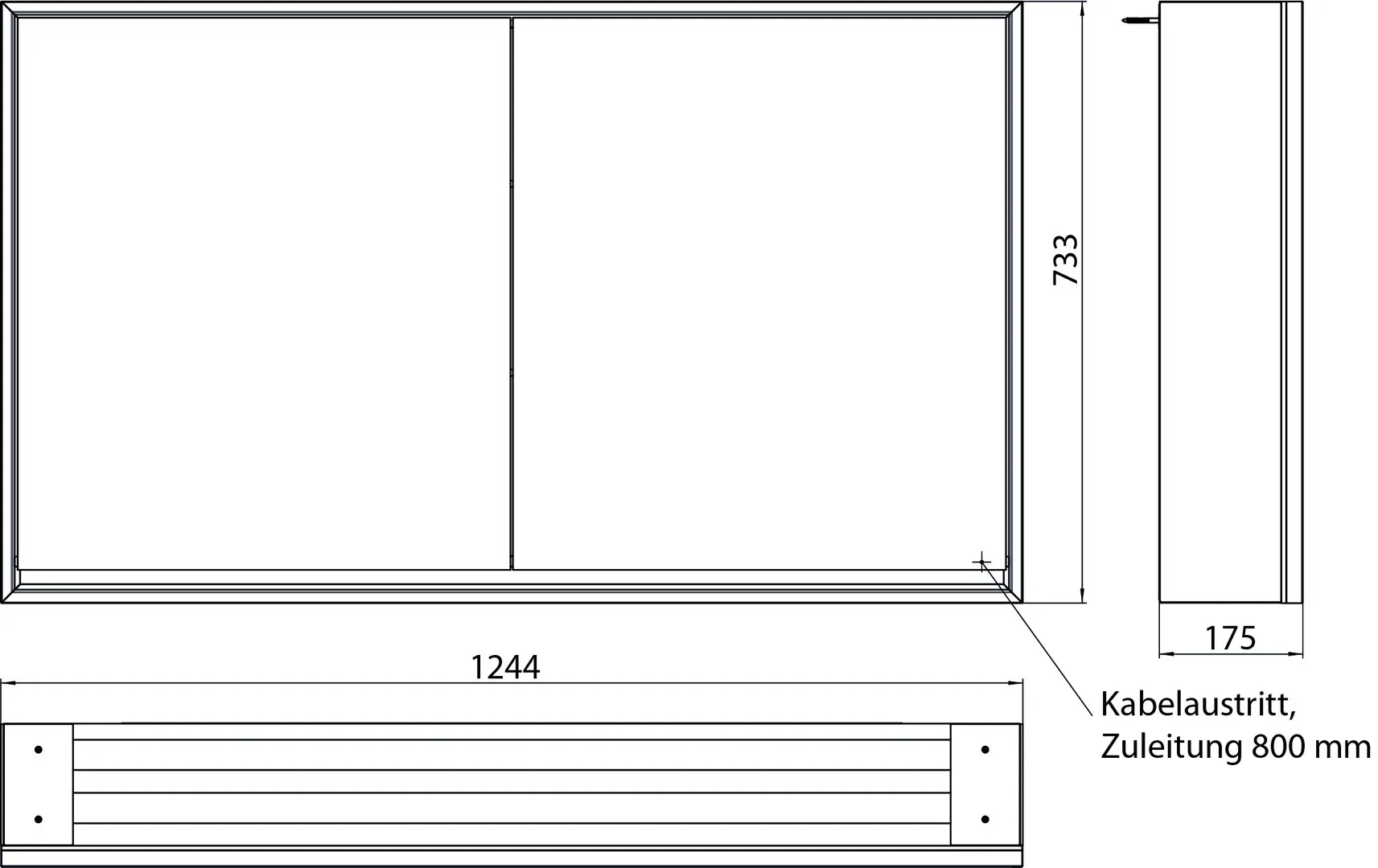 emco Spiegelschrank „loft“ 124,4 × 73,3 × 17,5 cm emco Spiegelschrank „loft“ 124,4 × 73,3 × 17,5 cm