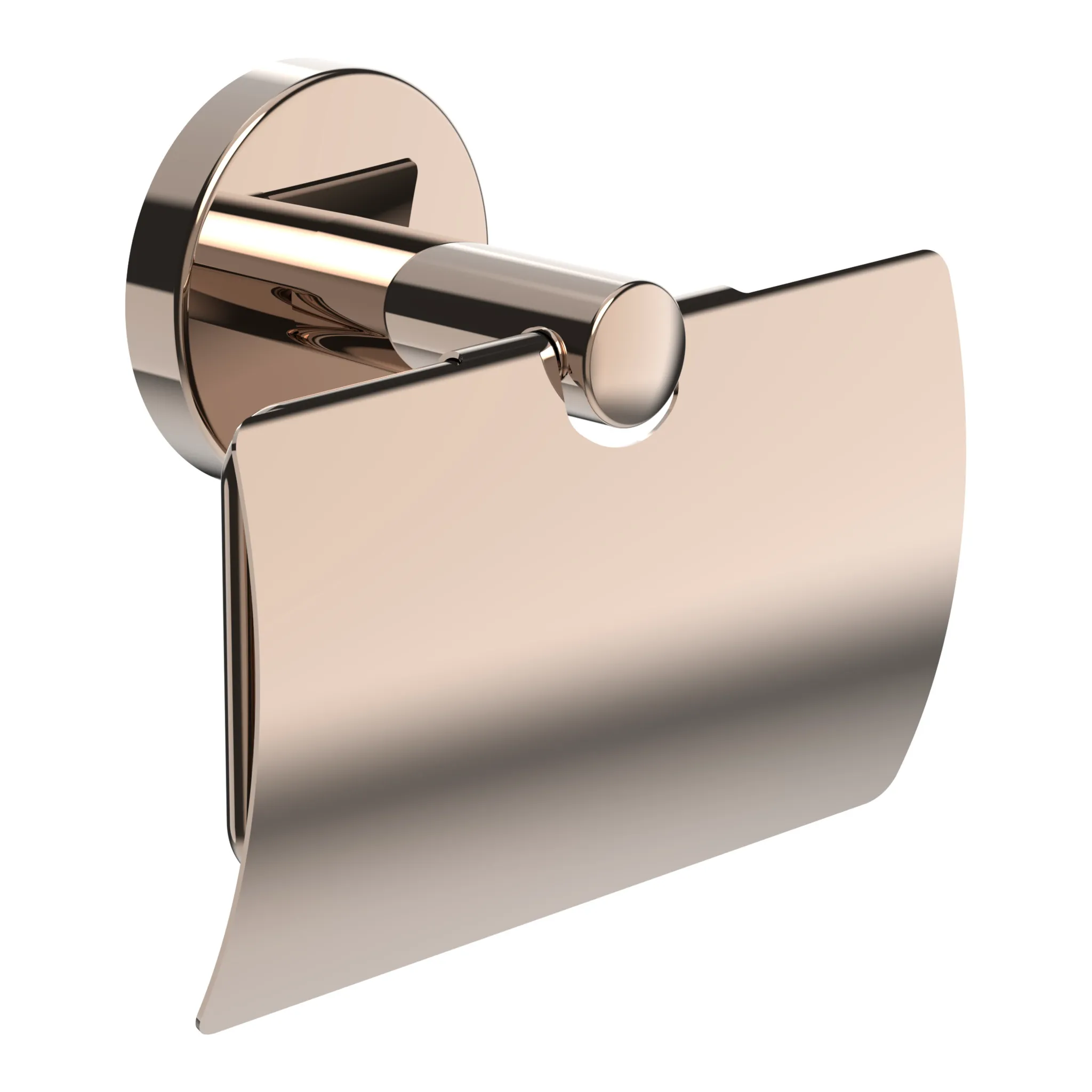 Niara Toilettenpapierhalter 38406.2 mit Abdeckung, rosegold glänzend