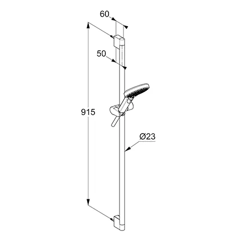 Kludi-DIVE Brause-Set Dive X 3S 900 MM mattschwarz Kludi-DIVE Brause-Set Dive X 3S 900 MM mattschwarz